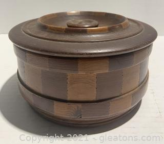 California Red Wood Standard Specialty Lidded Bowl 