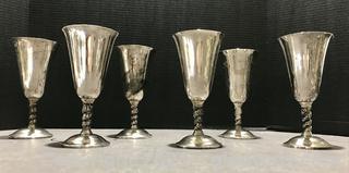 Silverplated Water Goblets by Plator (6pc) 