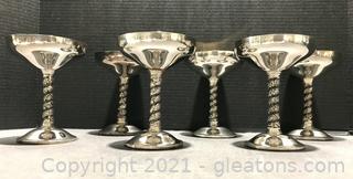 Silverplated Champagne/Sherbet Hollowware by Plator (6pc)