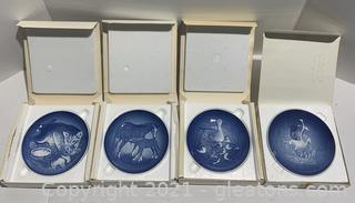Four Bing and Grondahl Porcelain Mothers Day Plates 