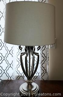 Elegant Trophy Style Table Lamp with Shade 