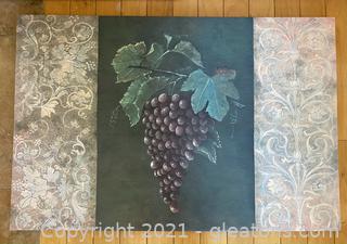 Beautiful Grape Vine Print on Canvas 
