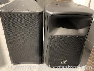 QSC and EV zx4 Loud Speakers