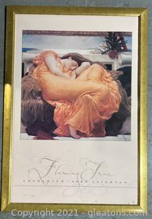 Flaming June by Frederic Leighton Poster 