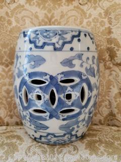 Pretty Blue & White Ceramic Potpourri Incense Holder