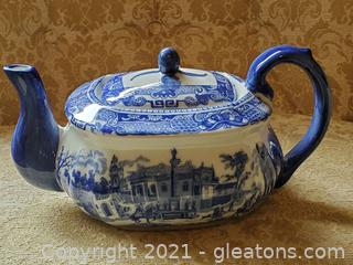 Gorgeous Large Victoria Ware Ironstone Teapot Signed