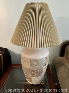 Natural Large, Ginger Jar Style Table Lamp