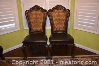 Two Coaster Fine Furniture Side Chairs 
