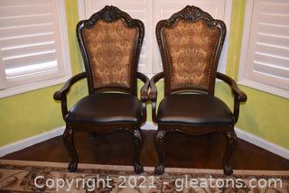 Two Coaster Fine Furniture Side Chairs 