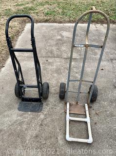 A Pair of Rolling Hand Trucks