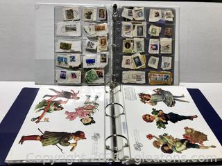 Stamp Collection (50 used) & NEW Gretna Paper Dolls