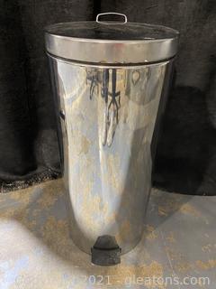 Stainless Steel Pedal Trash Can 
