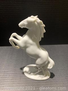 Rosenthal Germany Porcelain Rearing White Horse Figurine 
