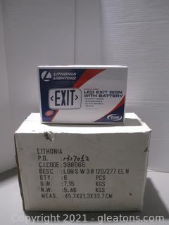 Case of LED Exit Signs 