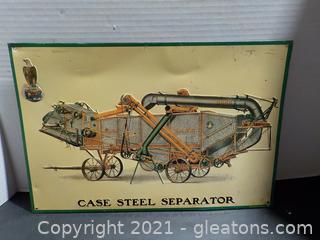 Older “Case Steel Separator” Metal Sign 