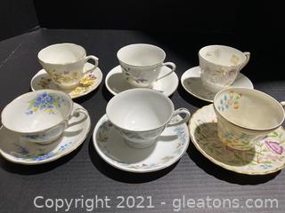 Vintage Fine China Tea Cup Lot