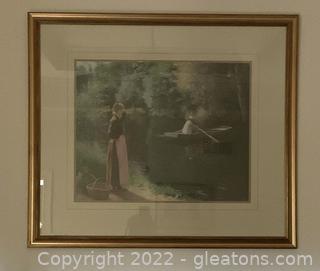 Leopold Franz Kowalski Framed Print “Waiting for The Ferry” 