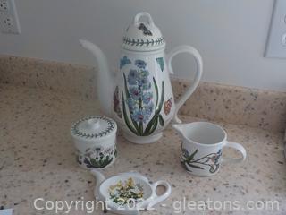 Time for Tea with this 4 Piece Set from Portmerion “Botanic Garden” 