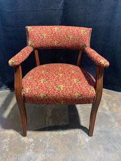Refined Patterned Nailhead Office/Accent Chair 