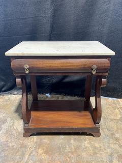 Marble Top Empire Style Table 