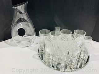 Old Fashioned Glass and Decanter Collection 