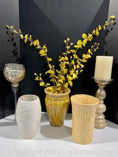 Home Decor Vases and Candle Holders 