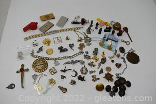 Charms-Buttons-Money Clips - Key Fob-Bracelet & more