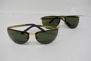 2 Pair of Versus by Gianni Versace Sunglasses 