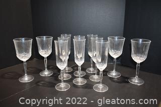 American Heritage by St George Crystal Water Goblet & Champagne Stems