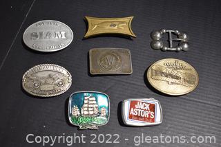 Collection of Eight Belt Buckles