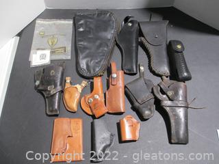 Lot of Cases, Holsters for Pistols