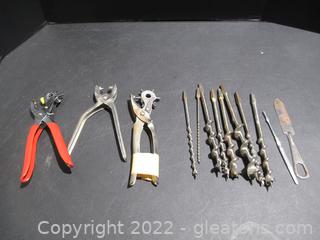 Vintage Tools - Punches and Hand-Drill bits