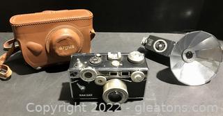 Vintage Argus C3 Rangefinder Camera with Case