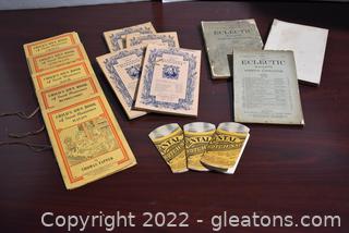 One of a Kind Collection of Antique & Vintage Soft Back Books & Magazine 