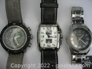 Fossil, Festina & Roca Wear Mens Watches