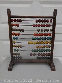 Large Designer Decor Piece: Rustic Abacus That Stands or Hangs on a Wall 