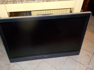 Sony Bravia Flat Screen 46” TV with remote