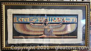 Maat. Egyptian Papyrus.
