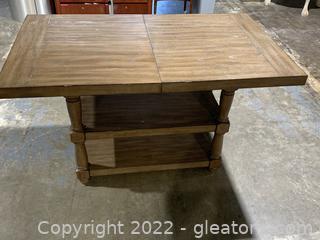Distressed Rustic High Top Dining Table 