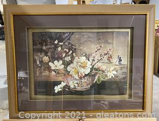 Beautifully Framed 3-Dimensional Folding Screen
'The Chinese Bowl' by Dimitry Alexandroff