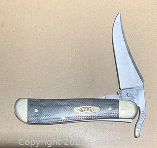 Case 10195L Black Micarta Pocket Knife 
