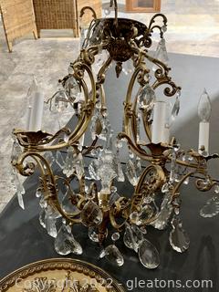 Beautiful Italian Inspired Brass Chandelier
