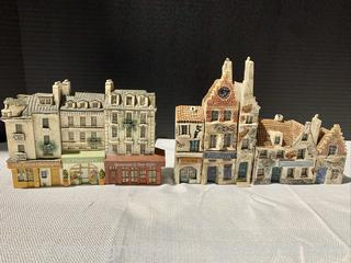 Collection of Miniature Town and Home Models