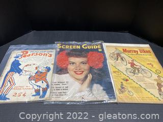 Vintage Posters and Magazine 