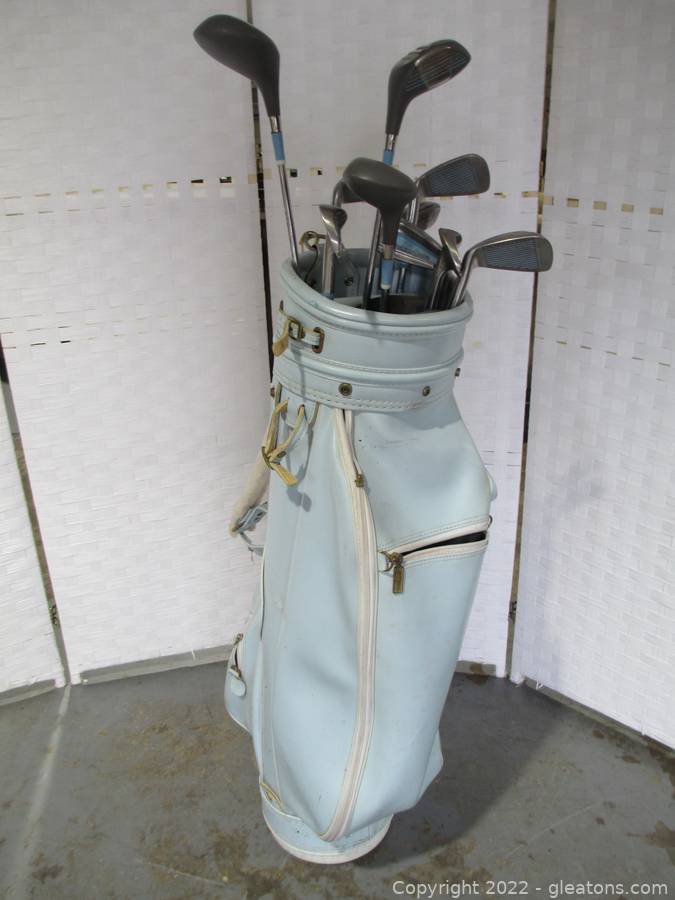 Sold at Auction: Vintage Golf Bag and Clubs