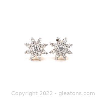 $2,160 Appraised Diamond 14K Earrings