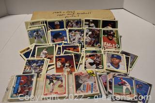 1989 & 1990 Upper Deck Baseball Cards Also Fleer 1990 Cards and a Few Leaf 1991 