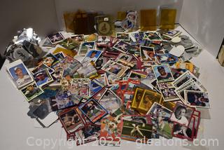 Miscellaneous 1990’s Fleet, Topps and Score Baseball Cards Loose Cards Logo Stickers 