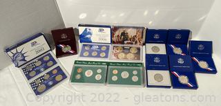 Lot of United States Proof Sets and Commemorative Coins 