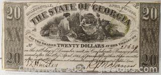 1864 #230 State of Georgia Milledgeville Criswell 23 